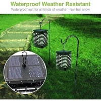 Eoyizw Solar Lantern Lights Outdoor Garden Decor, Upgraded 99Leds Dancing Flickering Solar Hanging Flame Lights- Ip65 Waterproof Tabletop Lamp Lanterns For Decor Garden Patio Path Deck Yard 1Pack