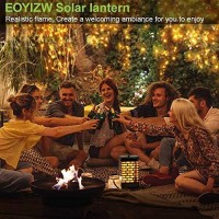 Eoyizw Solar Lantern Lights Outdoor Garden Decor, Upgraded 99Leds Dancing Flickering Solar Hanging Flame Lights- Ip65 Waterproof Tabletop Lamp Lanterns For Decor Garden Patio Path Deck Yard 1Pack