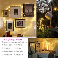 Lyhope Battery Fairy Lights, 2 Pack 33Ft 100 Led Battery Operated Fariy Lights, Waterproof 8 Modes With Remote Copper Wire Decorations Lights For Outdoor Indoor Wedding Holiday Xmas(Warm White)