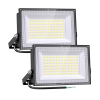 Onforu 2 Pack Led Flood Lights Outdoor 500W Equiv, 4500Lm Super Bright Security Light, 6500K Daylight White, 50W Outdoor Floodlight, Ip66 Waterproof Outside Floodlights For Garage Yard Garden Patio