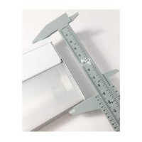 Ribbed Under Cabinet Acrylic Narrow Replacement Lens L-Shape Width 1-15/16 X Height 1 X Length 21 (Inches)