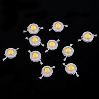 100Pcs Led Lamp Beads, 1W High Power Led Chip, Led Lamp Smd Chip Light Bulb, Smd Cob 1W Warm White Led Bead, For Home, Studio, Exhibition Foodlight/Spotlight Bulb Replacement(Warm White)