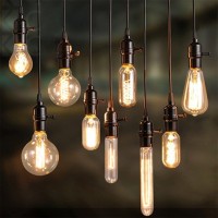 Ctkcom 40 Watt E14 Base Edison Chandelier Light Bulbs (6 Pack),C35 Vintage Antique Bulbs,Dimmable ,Amber Glass, Warm White 2300K,For Candle Pendant Lights,Home Light Fixtures,120V