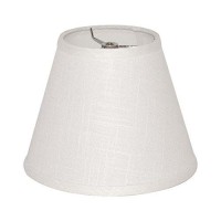 Tootoo Star Barrel White Small Lamp Shade For Table Lamps Replacement, 5X9X7 Inch,Fabric Cloth, Spider Model (White)