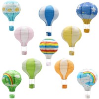 Hanging Hot Air Balloon Paper Lanterns Reusable Chinese Japanese Party Ball Lamps Decorations Wedding Birthday Anniversary Chri