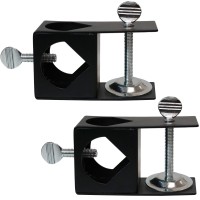 Sunnydaze Deck Clamp - Outdoor Torch Mount Holder - Set Of 2