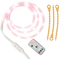 Power Practical 10 Ft Led Color Rope Lights, Outdoor Waterproof Led String Light W/Remote Control, 15 Dimmable Color-Changing Options Luminoodle, For Outdoor Camping, Hiking, Bedroom Use