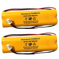 (2 Pack) D-Aa650Bx4 All Fit E1021R Exit Sign Light Nicad Battery 0120859 Ni-Cd Aa 650Mah 4.8V Ejw-Ni-Cad 800Mah Byd D-Aa650B-4