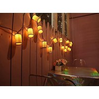 Niosta Lantern String Lights, Assembly-Free Waterproof Connectable Plug In Ul Listed Iron Decorative Japanese Lanterns For Bedroom Patio Indoor Outdoor Use, 9Ft 10 Lights