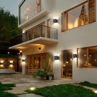 Inhdbox Led Aluminum Waterproof Outdoor Wall Lights, 4.7