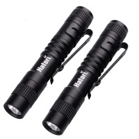 Hatori Led Mini Flashlight, Bright Small Handheld Pocket Flashlights Tactical High Lumens Pen Light For Camping, Outdoor, Emergency, 2 Pack(3.55Inch)