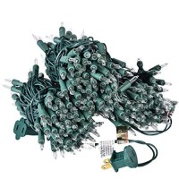 Holiday Essence 300 Mini Clear Lights, Christmas String Lights For Indoor And Outdoor Decorative Use, Green Wire, Ul Listed