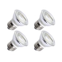 Ctkcom 5W Par16Hr16 Led Spotlight Bulb4 Pack E26E27 Cob Flood Light Bulb 36 Degree 450Lm 6000K Daylight White 50W Halogen B