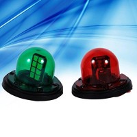 Keenso Boat Navigation Lights, 12V Stainless Bow Lights Marine Boat Yacht Light Led Red Green Sailing Signal Lights For Boats