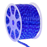 Wintergreen Lighting 150Ft 1800 Led Commercial Grade Blue Rope Light Kit, Led Flexible Light Rope String Light Outdoor - Led Light Rope Bedroom Led Light Rope, 120V, ? Inch, 2-Wire