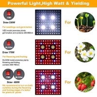 Aglex Cob Series Led Grow Light Full Spectrum Plant Grow Lamp With Daisy Chain Veg And Bloom Switch For Hydroponic Greenhouse Indoor Plant Veg And Flower (Cob 2000W)