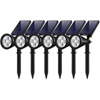 Innogear Solar Lights For Outside, Solar Lights Outdoor Waterproof Solar Garden Yard Spot Lights Spotlight Pathway Landscape Lighting Wall Light Auto On/Off, Pack Of 6 (White)