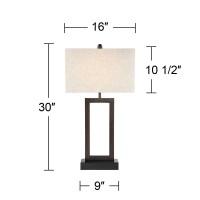 360 Lighting Todd Modern Minimalist Table Lamp With Usb And Ac Power Outlet In Base 30