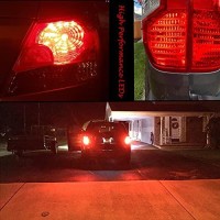 Alla Lighting Upgraded Version T25 3156 3157 Led Strobe Brake Lights Bulbs, Red Flashing Stop Lamp 3057K 4057K 3457 4114 4157Kx 3157Kk 3157Kx 3155 Super Bright 2835-Smd 12V