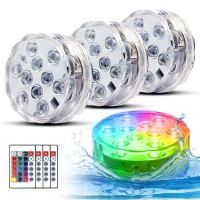 Swimming Pool Lights For Bathtub Fountain Hot Tub Waterproof Pond Light With Remote Home Party Vase Waterfall Fish Tank Christma