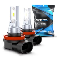 LED fog light lamps VS stock halogen fog light lamp White brighter Our LED fog light shows 6000K cool white bright color but the stock lamp shows yellowish dim color White brighter Our LED fog light output is about 5000 lumens yet the stock lamp is about 