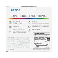 Cree Lighting Exceptional Series A19 Bulb, 2700K Dimmable Led Bulb, 60W + 815 Lumens, Soft White, 2 Pack