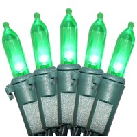 Holiday Essence 100 Led Green St Patrick'S Day Christmas String Lights, 26.9 Ft Green Wire String Lights For Indoor And Outdoor Decorative Use Patio And Tree D