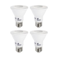 Led Par20 Dimmable Flood Light Bulb, 7W (50W Equivalent), 500 Lumens, 3000K Bright White, 30 Narrow Flood Beam Angle, Indoor/Outdoor, Weatherproof, 120V, Energy Star (4 Pack)