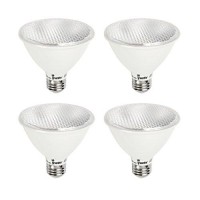 Led Par30 Short Neck Dimmable Flood Light Bulb, 11W (75W Equivalent), 900 Lumens, 3000K Bright White, 120V, Indoor/Outdoor, Energy Star Certified, Ul Listed (4 Pack)