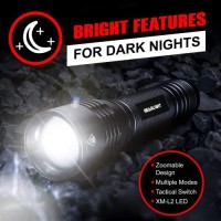 Gearlight S2000 Led Flashlight High Lumens - Super Bright, Powerful, Mid-Size Tactical Flashlight For Outdoor Activity & Emergency Use - Stocking Stuffer Christmas Gifts For Men