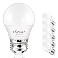 Comzler 6W A15 Led Bulb Daylight 60 Watt Equivalent, E26 Medium Screw Base Small Light Bulb Cool White 5000K, Home Lighting Decorative Ceiling Fan Light Bulbs Non-Dimmable(Pack Of 6)