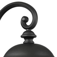 John Timberland Park Sienna Vintage Outdoor Wall Light Fixture Black 22 1/4