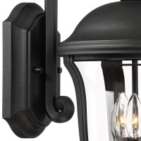 John Timberland Park Sienna Vintage Outdoor Wall Light Fixture Black 22 1/4