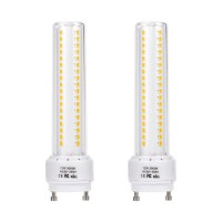 Legelite 2 Pack Gu24 Led Bulbs 12W 1200Lumen 85-265V Ac 3000K Warm White (Remove/Bypass Your Ballast)