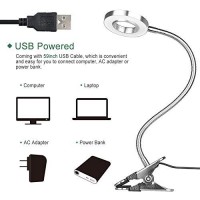 Glorious-Lite Led Clip On Light, 36 Led Reading Light, 4 Modes Book Light, 360? Rotation Gooseneck Reading Lamp, Eye-Caring Clip On Lamp For Bed, Desk,Computer, Headboard, Dorm Room(Silver)