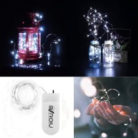 Fairy Lights Cr2032 Battery Operated6 Pack 66Ft2Meter 20 Leds Micro Silver Wire String Lights For Bedroom Christmas Party Wed