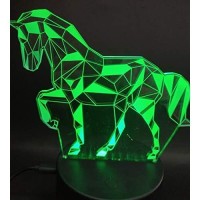 Bjyhiyh 3D Horse Lamp Horse Gifts For Girls Boys Kids Remote Control 16 Colors Changing Children Night Light Horse Toys