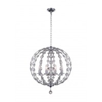 8 Light Chandelier With Chrome Finish