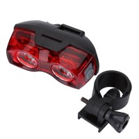 Description This bike warning lamp has 2 LED lights super bright and can ensure your safety when riding at night The material is PC which is for longtime use Powered by two AAA batteries energysaving Take it home now make your riding safer Features 1 Made