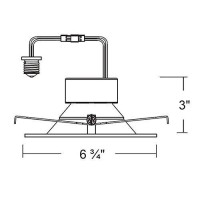 Goodlite G-19960 5-Inch Square Led Retrofit Downlight Recessed Housings, White Smooth Trim, Dimmable, 16W 1200 Lumens 120W Eqv. Cri 90 Wet Loaction, Warm White 3000K