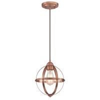 Westinghouse Lighting 6362100 Stella Mira One-Light Indoor Mini Pendant, Washed Copper Finish