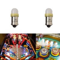 Pa Led 10Pcs #44#47 Ba9S 2 Smd 2835 Led 6.3V Dc Bayonet Pinball Gaming Machine Light Bulb Yellow