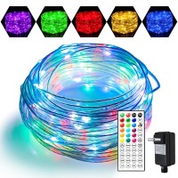 Omika 66Ft Color Changing Permanent Outdoor Lights Plug In, 18 Colors+Warm White 200 Leds Ultra-Thin Led Rope Lights, Waterproof String Lights With Remote For Bedroom, House, Outside Christmas Decor