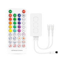 Btf-Lighting Ws2812B Ws2811 Sm16703 Ucs1903 Bluetooth Sp611E Sync Music Controller Timer Mode With Dual Signal Output 600Pixels/Port For Led Module Pixel Strip Light App/3Key Button/Ir Remote Control