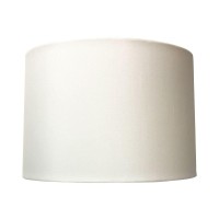 Royal Designs, Inc. Shallow Drum Hardback Lamp Shade, Uno Fitter, Hb-641Ut-14Wh, White, 13 X 14 X 9