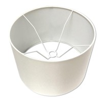 Royal Designs, Inc. Shallow Drum Hardback Lamp Shade, Uno Fitter, Hb-641Ut-14Wh, White, 13 X 14 X 9