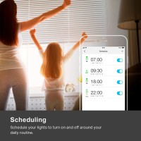 Set your lights to a soft glow in the morning or tune them to full brightness at night with Kasa Smarts tunable white LED light bulb Control from the Kasa Smart app or use simple voice commands with Alexa Google Assistant or Microsoft Cortana Protocols su