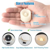 48 Pcs Led Flameless Flickering Tea Lights Votive Candle Battery Operated/Electric Flicker Led Tealight Bulk Fake Candles For Halloween Christmas Wedding Party Decorations Etc.(Warm White)