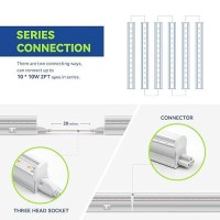 Moniosl Led Grow Lights For Seedlings Growing Strips For Indoor Plants 2Ft 60W6 X 10W T5 Clone Light Bars Extendable 24 Inch