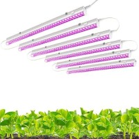 Moniosl Led Grow Lights For Seedlings Growing Strips For Indoor Plants 2Ft 60W6 X 10W T5 Clone Light Bars Extendable 24 Inch